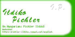 ildiko pichler business card